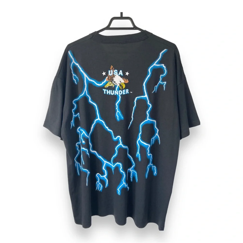 USA Thunder Black Eagle Brazos Sportswear Oversized T-shirt - Picture 4 of 10